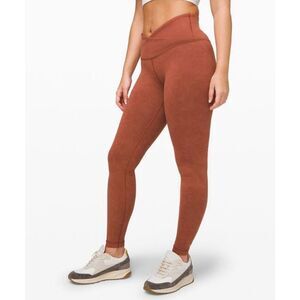 Lululemon Always On High Rise Tight Leggings Clay Red 28” Womens Size 8